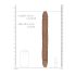 RealRock Double Dong 14 - Dildo Duplo (36cm) - Tom Natural Escuro