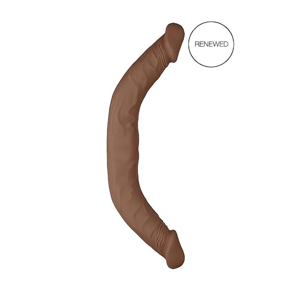 RealRock Double Dong 18 - Dildo Duplo (46cm) - Tom de Pele Escuro