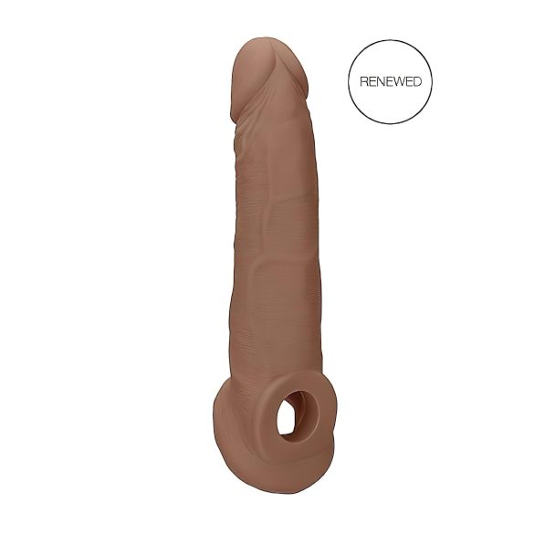 RealRock Extensor Peniano 9" (21,5cm) - Tom Natural Escuro