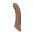 RealRock - capa peniana - 21,5cm - cor natural escura