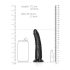 RealRock Slim dildo realístico - 15,5cm (preto)