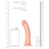 RealRock - Dildo realista com ventosa 15,5cm (natural)