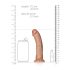 RealRock - Dildo realístico - 15,5cm (natural escuro)