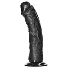 RealRock - dildo realístico com ventosa - 15,5cm - preto