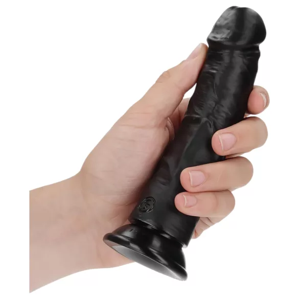 RealRock - dildo realístico com ventosa - 15,5cm - preto