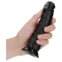 RealRock - dildo realístico com ventosa - 15,5cm - preto