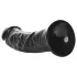 RealRock - dildo realístico com ventosa - 15,5cm - preto