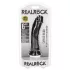 RealRock - dildo realístico com ventosa - 15,5cm - preto