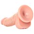 RealRock - Dildo Realista com Ventosa - 15,5cm (Natural)