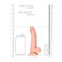 RealRock - Dildo Realista com Ventosa - 15,5cm (Natural)