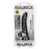 RealRock - dildo realista com ventosa - 15,5cm (preto)