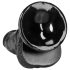 RealRock - dildo realista com ventosa - 15,5cm (preto)