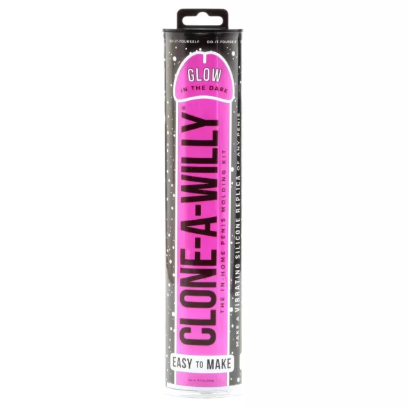Clone-a-Willy - kit molde de pênis - brilha no escuro - rosa