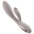 Raytech - Vibrador rosa recarregável à prova d'água com estimulador de clitóris