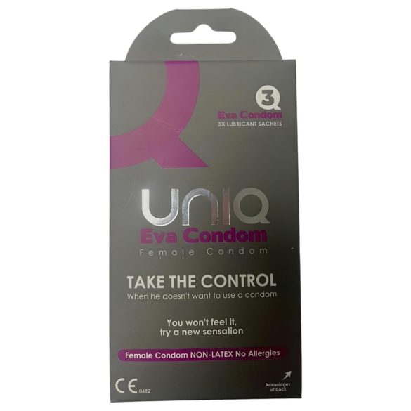 Uniq Eva - Preservativo feminino sem látex (3 unid.)