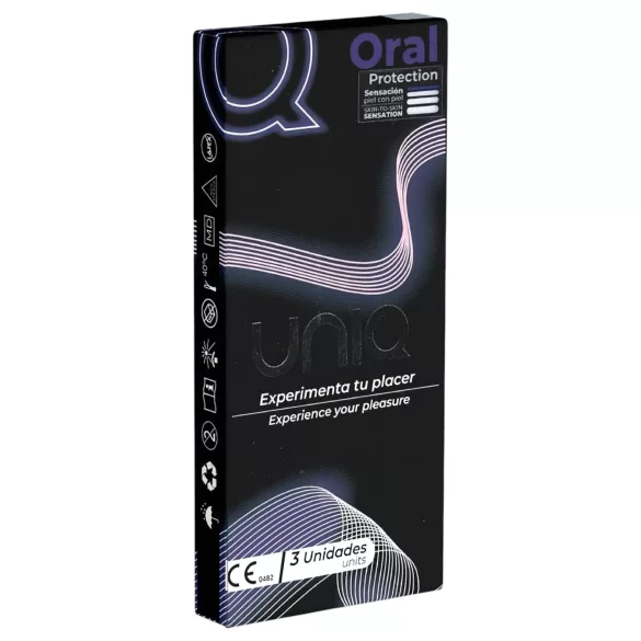 Uniq - preservativo oral sem látex - 3 unidades