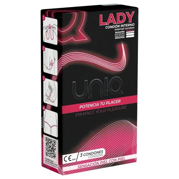 Uniq Lady - Preservativo Feminino (3 unid)
