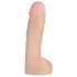 Doc Johnson - dildo realista com escroto Vac-U-Lock 30cm - cor natural