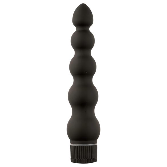 Black Magic 7 - vibrador anal com 5 contas (preto)