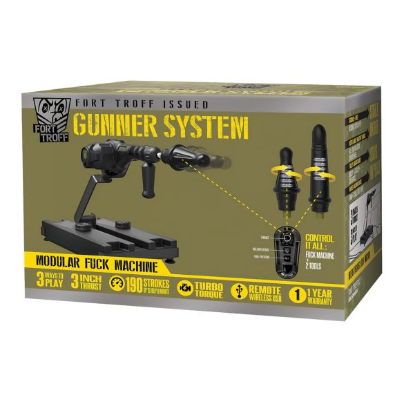 Sistema Gunner Doc Johnson - Máquina de Sexo (preto)