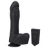 Doc Johnson - vibrador com pistão empurrador rádio controle - silicone preto