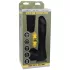 Doc Johnson - vibrador com pistão empurrador rádio controle - silicone preto