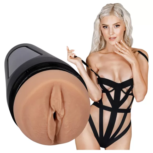 Doc Johnson Eva Elfie - masturbador vagina realista Ultraskyn cor natural