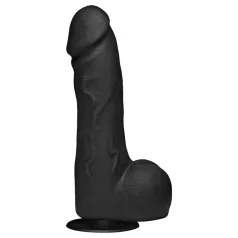   Doc Johnson The Perfect Cock - dildo realista (preto) - 19 cm