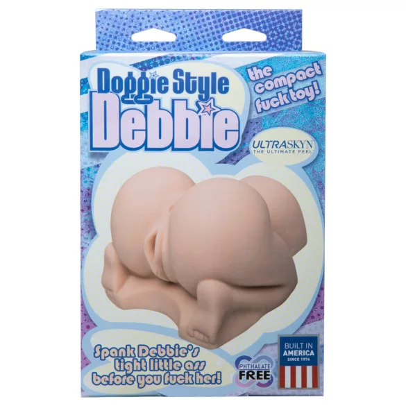 Doc Johnson Doggie Style Debbie - masturbador realista (cor de pele)