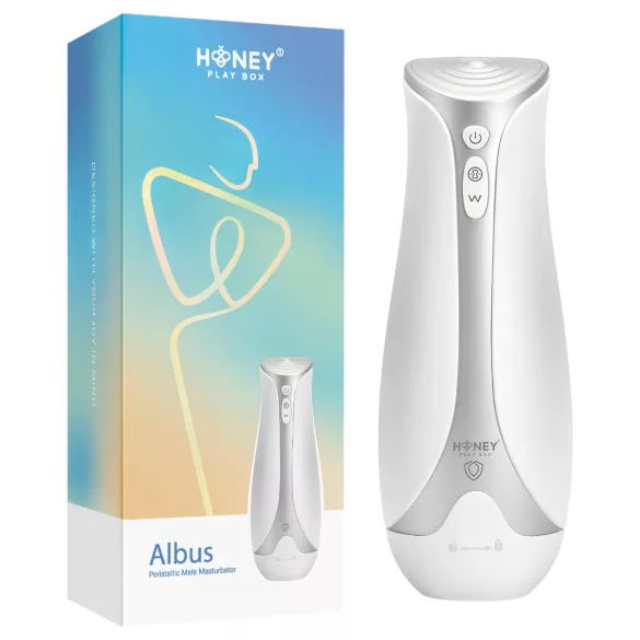Honey Play Box Albus - masturbador masculino pulsante e vibratório - branco