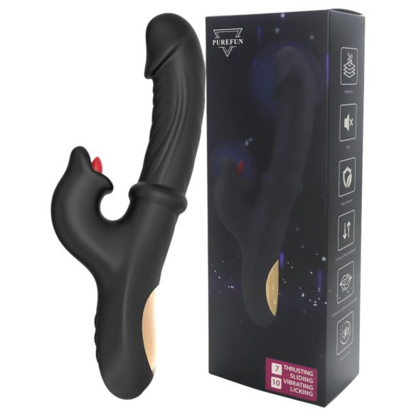 Wilson - vibrador com estimulador de clitóris (preto)