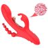 Bestoy - Vibrador vermelho de 3 pontas com língua