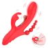 Bestoy - Vibrador vermelho de 3 pontas com língua