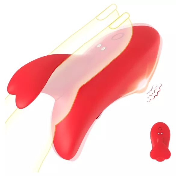 Bestoy - vibrador de dedo recarregável - vermelho