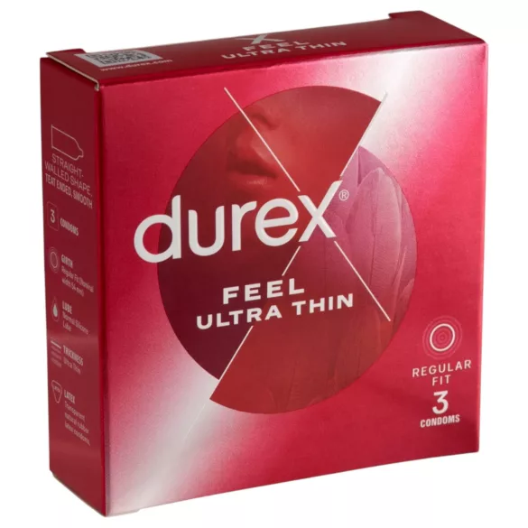Durex - Preservativo ultra fino - sensação realista - 3 unidades