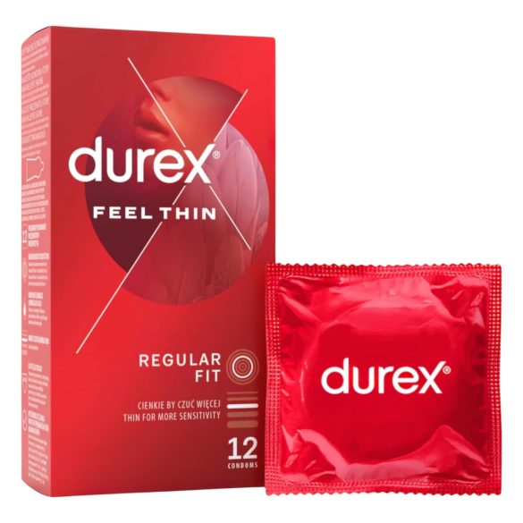 Durex Feel Thin - Preservativos com Sensação Real (12 unidades)