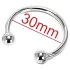 Rozsdamentes - anel peniano para glande - atraso da ejaculação - aço inox 30mm