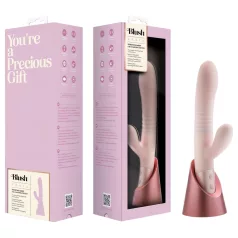   Blush Fraya - vibrador com estímulo clitoriano e movimento - silicone rosa