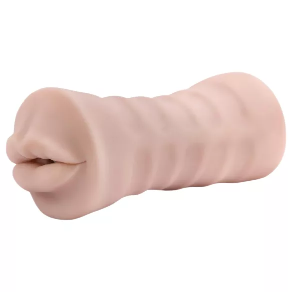 Enlust Nicole - masturbador oral vibratório masculino - realista - cor natural