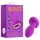Oh My Gem - plug anal vibratório com pedra - silicone roxo