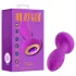Oh My Gem - plug anal vibratório com pedra - silicone roxo