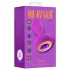 Oh My Gem - plug anal vibratório com pedra - silicone roxo