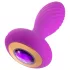Oh My Gem - plug anal vibratório com pedra - silicone roxo