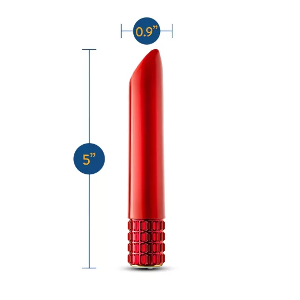 Oh My Gem - vibrador em forma de batom recarregável (vermelho)