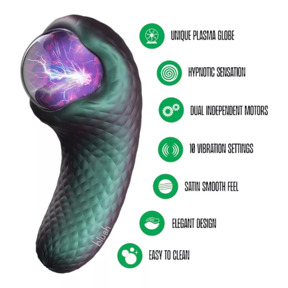 Temptasia Serpente Encantada - vibrador mítico para clitóris (verde)