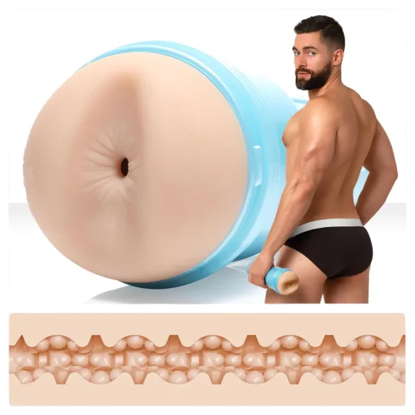 Fleshjack Griffin Barrows - masturbador realista de ânus masculino - cor natural