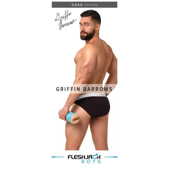 Fleshjack Griffin Barrows - masturbador realista de ânus masculino - cor natural