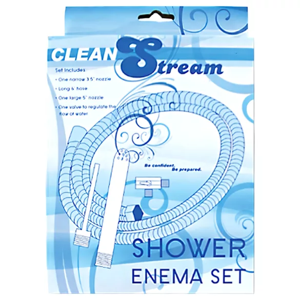 Shower Enema - ducha íntima anal - alumínio - prata