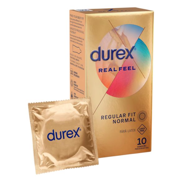 Durex Real Feel - Preservativo sem látex (10 unidades)
