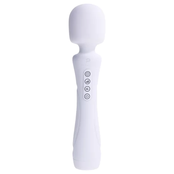 Paradise Illumination - vibrador tipo varinha de massagem luminoso (branco)